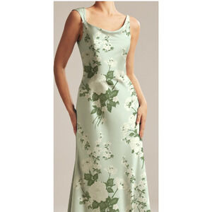 Floral Green Maxi Dress